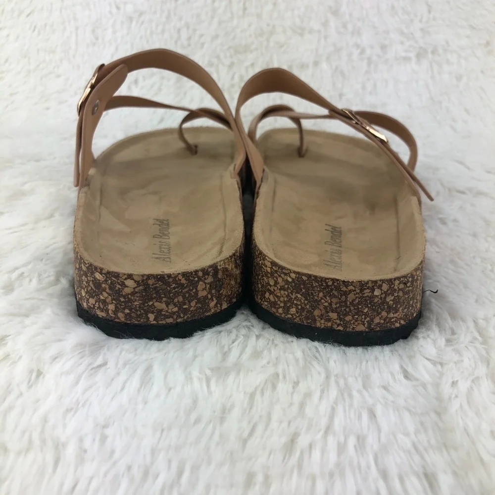 ALEXIS BENDEL Size 10 Rose Gold Sandals EUC